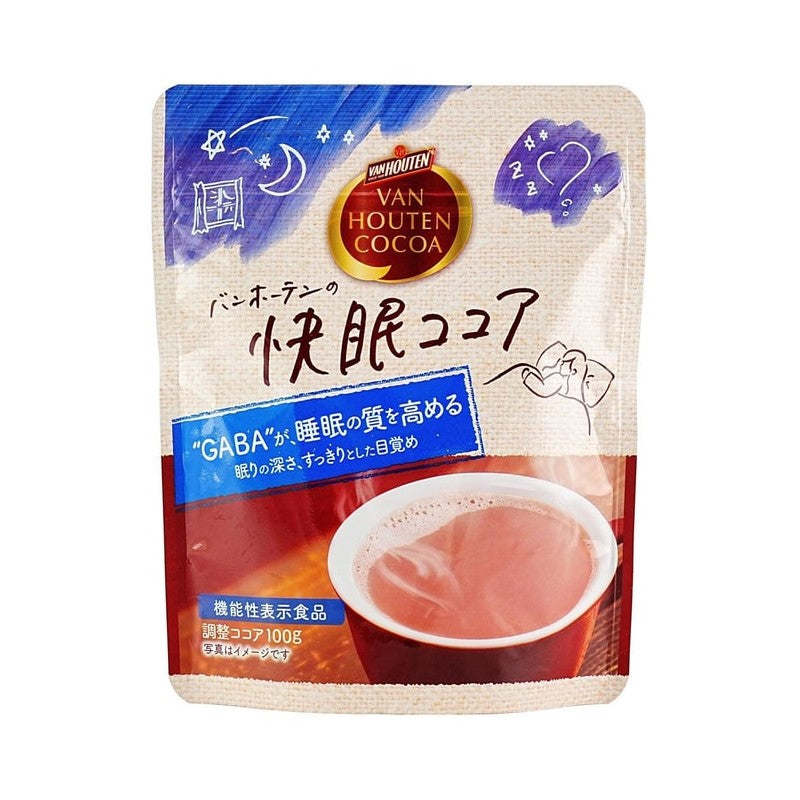 【自营】日本VAN HOUTEN 助眠热可可粉 即溶饮品 100g 改善睡眠 快眠可可粉