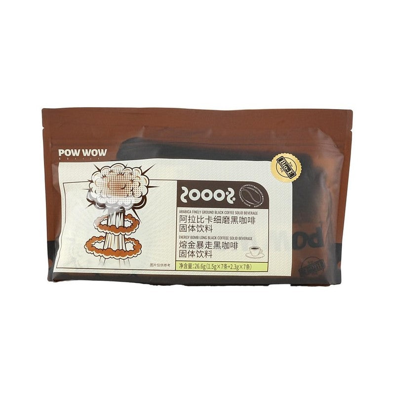【自营】澳洲BIO-E POW WOW熔金暴走美式黑咖啡 7包14条入 48.3g 快速消水肿 提神醒脑 水肿星人福音 古力娜扎同款 bioe咖啡
