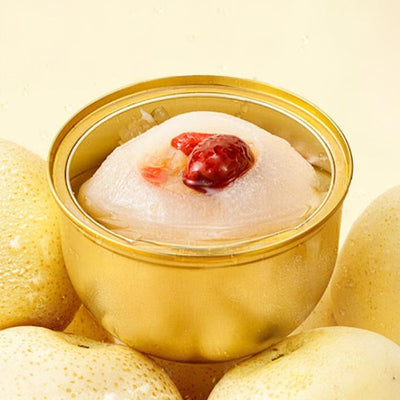 【自营】中国网易严选 鲜炖整颗梨罐头 330g 香糯软甜 入口即化 清甜润喉 即食甜品雪梨汤炖梨烤梨