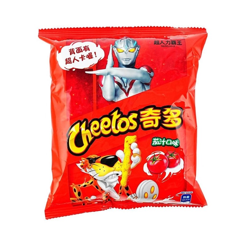 【自营】中国Cheetos奇多 玉米棒 茄汁口味 23g 奥特曼系列联名 零食小吃