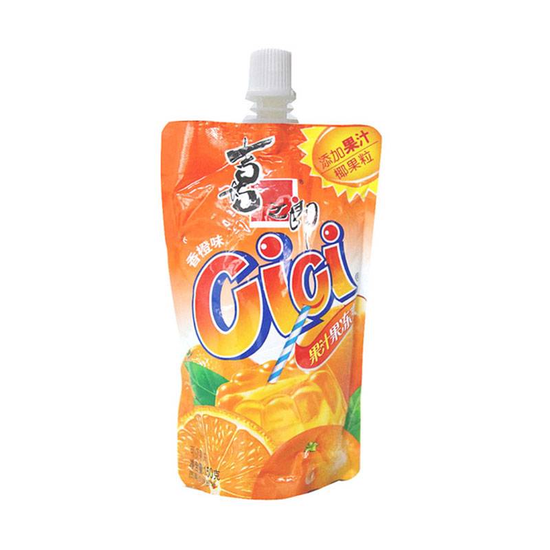 【自营】中国喜之郎 CICI可吸果冻 量版式 香橙味 150g 儿童解馋零食果冻布丁休闲零食果冻