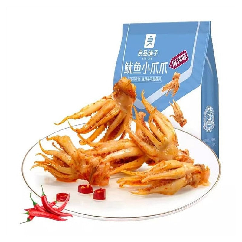 【自营】中国BESTORE良品铺子 鱿鱼小爪爪 麻辣味 60g 休闲即食鱿鱼海鲜特产手撕小吃零食