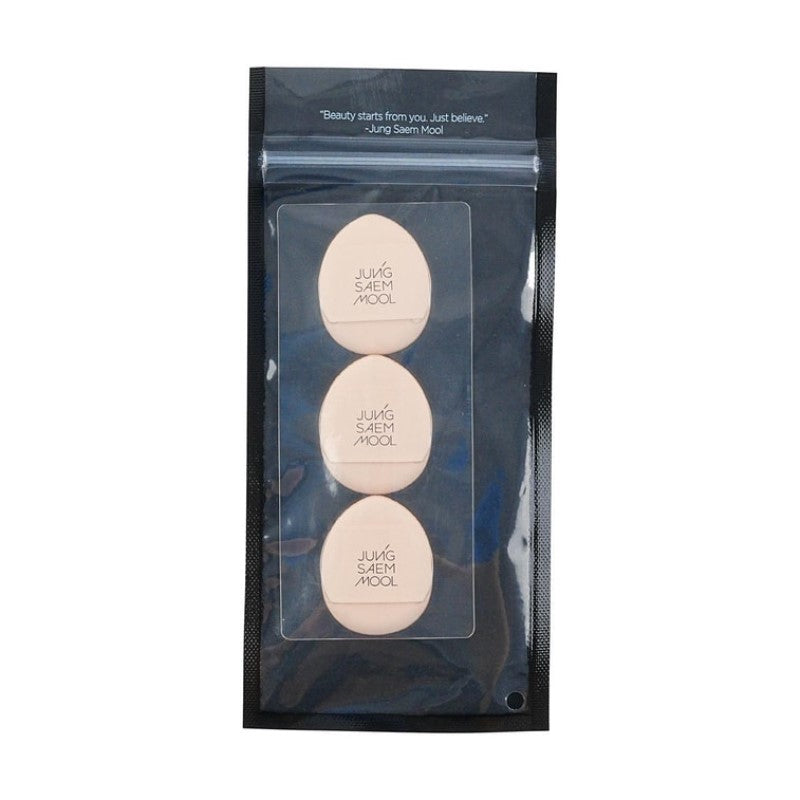 【自营】韩国JUNGSAEMMOOL郑瑄茉 MINI手指粉扑 3个装 腮红遮瑕局部气垫粉扑 指尖手指小气垫