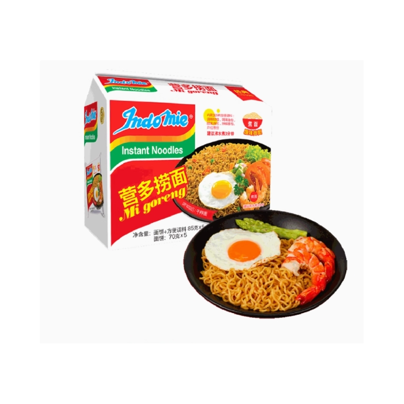 【自营】印尼Indo mie营多捞面 原味拌面 五连包 85g*5 速食泡面袋装拉面拌面