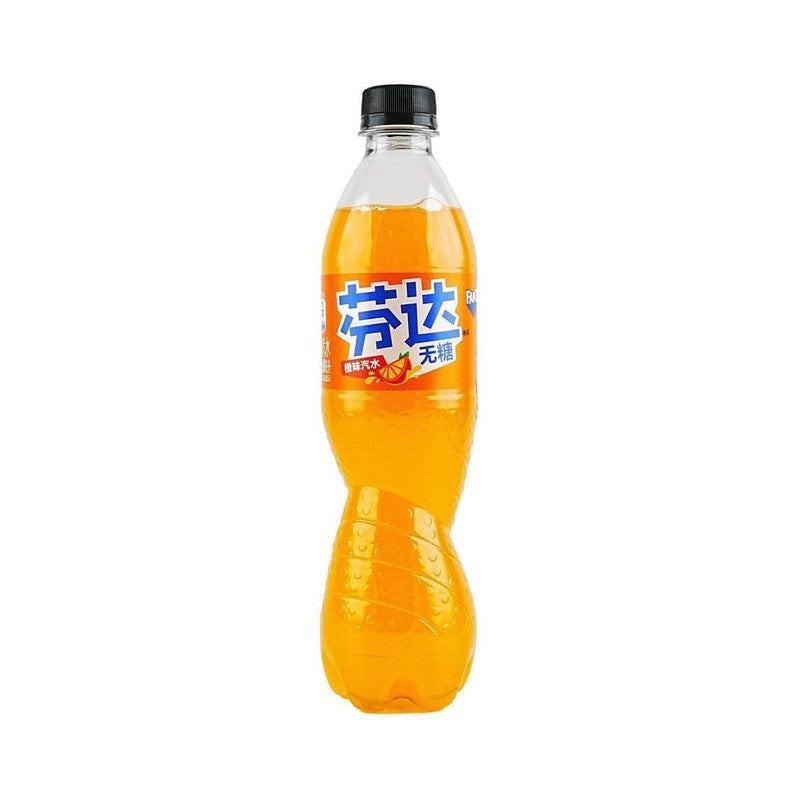 【自营】美国Coca－Cola可口可乐 大陆版 芬达 无糖 橙味汽水 500ml 0卡0脂肪夏日碳酸饮料