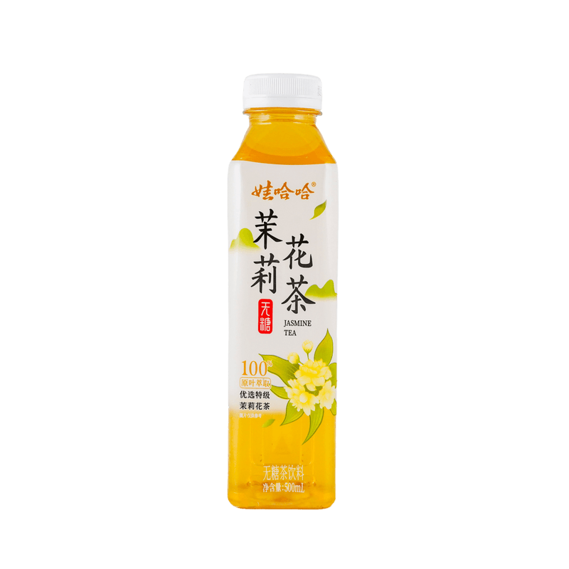 【自营】中国WAHAHA娃哈哈 无糖茶饮料 茉莉花茶 500ml 即饮花果茶饮料 0糖0卡0脂茶饮料