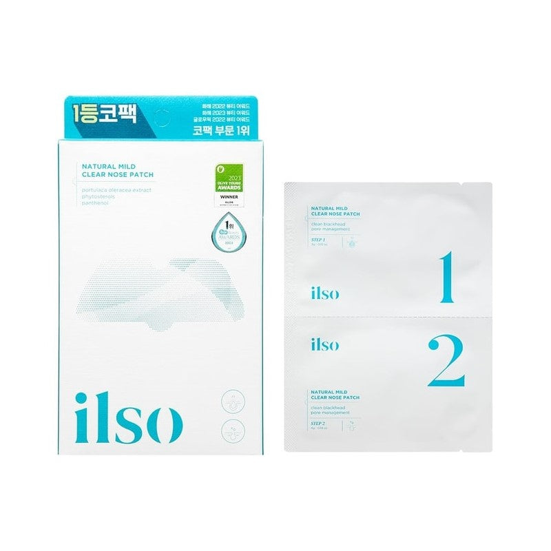 【自营】韩国ILSO一苏 清肌舒缓鼻贴 5片入 去黑头两部曲 导出清洁收缩毛孔神器