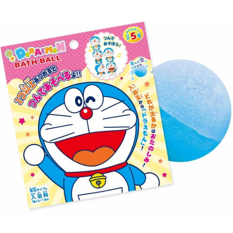 【自营】日本BANDAI万代 新款哆啦A梦泡澡球 60g 星之卡比叮当叠叠款 盲盒入浴球