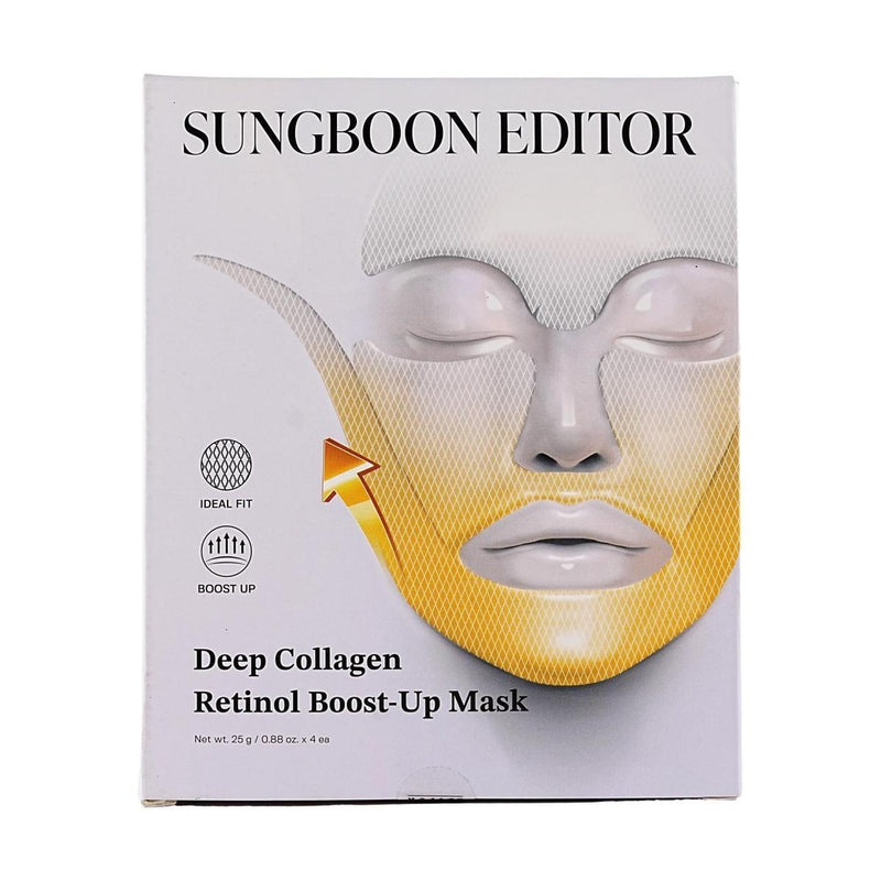【自营】韩国SUNGBOON EDITOR 深透胶原蛋白视黄醇紧致提拉面膜 25g×4片入 柔嫩紧致肌肤自然水光透亮淡化细纹补水保湿
