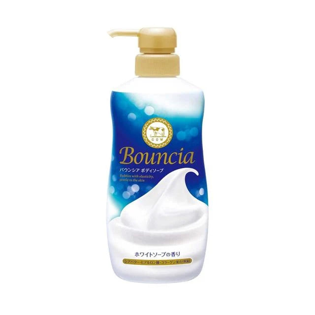 【自营】日本COW牛乳石鹼共进社 Bouncia浓密泡沫沐浴乳 480ml 牛奶花香 美肤沐浴露