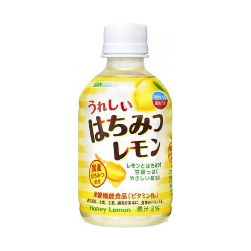 【自营】日本SANGARIA三佳利 蜂蜜柠檬果味果汁饮料 500ml