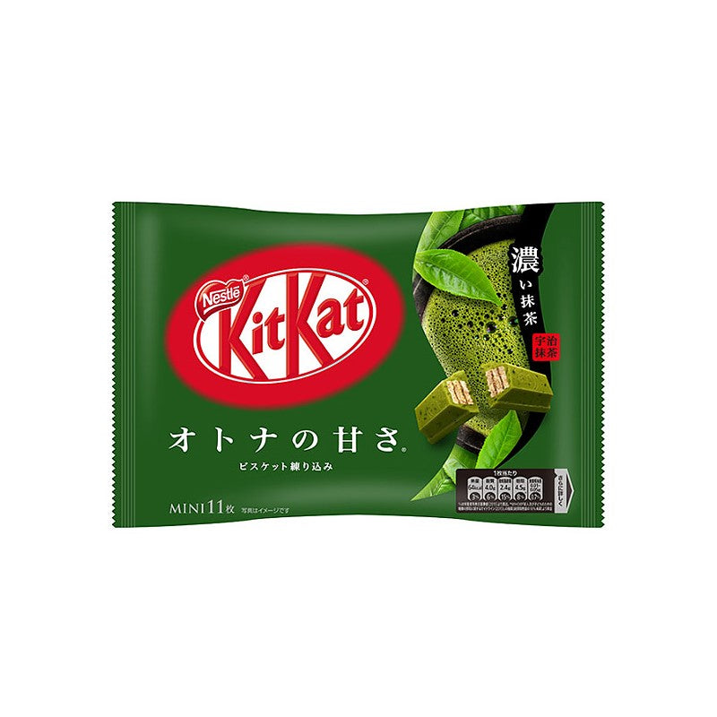 【自营】中国Nestle雀巢 KitKat巧克力涂层威化饼干 抹茶味 11条装