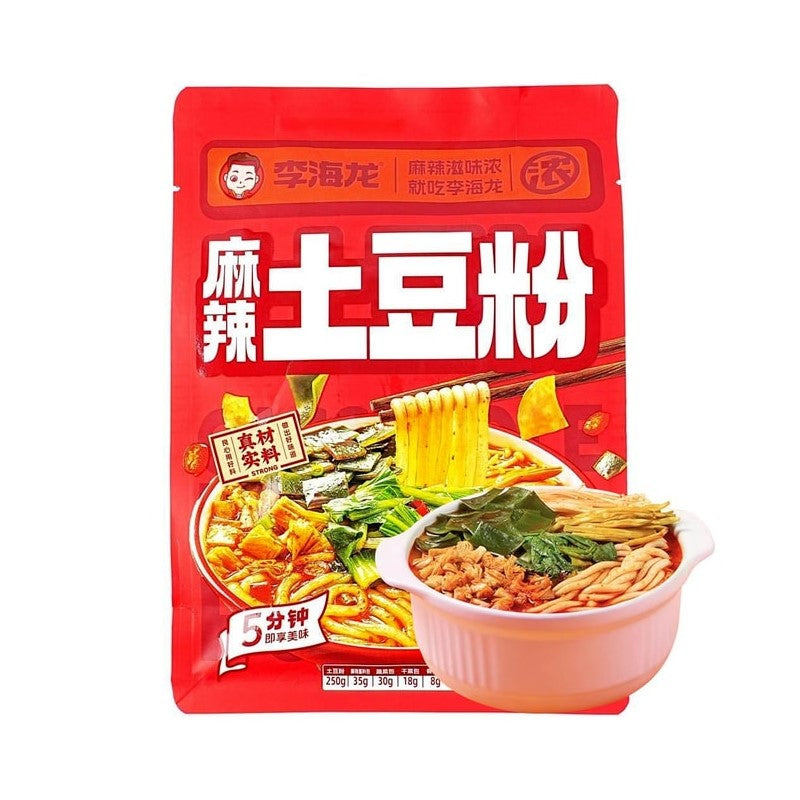 【自营】中国李海龙 麻辣土豆粉 362g 附带调料包 Q弹爽滑开胃小吃自煮宵夜速食