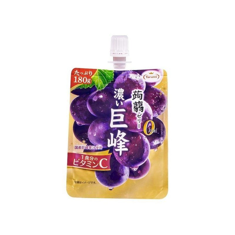 【自营】日本Tarami塔啦蜜 蒟蒻吸吸果冻 巨峰葡萄味 180g 0脂肪0布丁果冻休闲零食