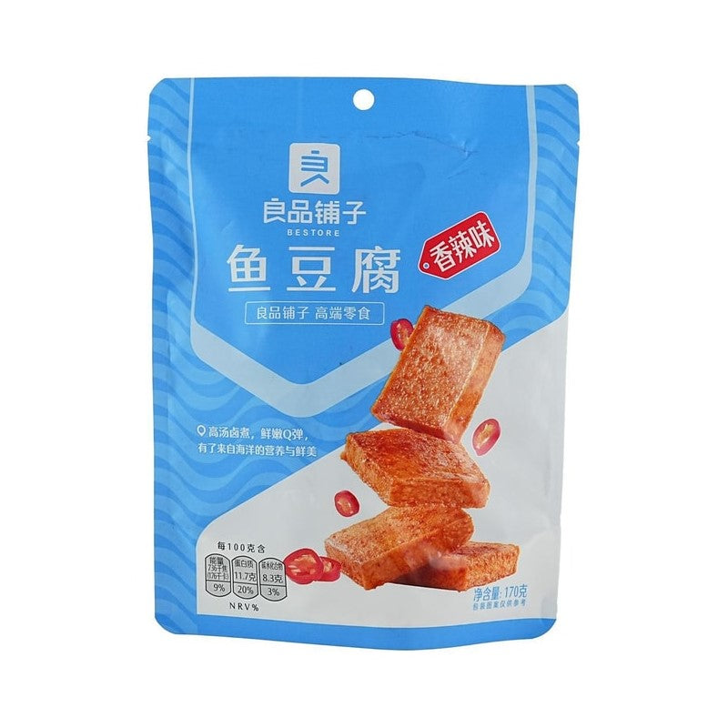 【自营】中国BESTORE良品铺子 鱼豆腐 香辣味 170g 内独立包香嫩Q弹