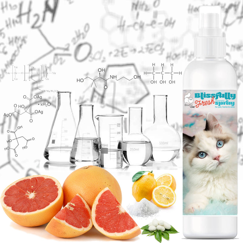 【自营】美国The Blissful Pets 幸福清新 猫猫宠物除味喷雾 4oz 118ml 宠物家居车内均可用