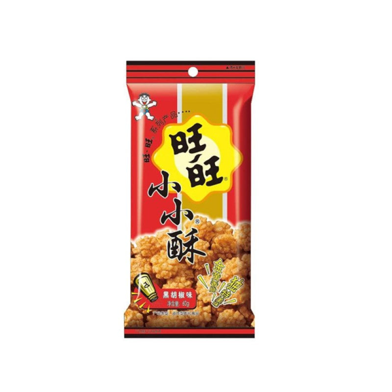 【自营】中国旺旺 田园稻香自然主张 小小酥 黑胡椒味 60g 网红办公室解馋膨化休闲零食小吃