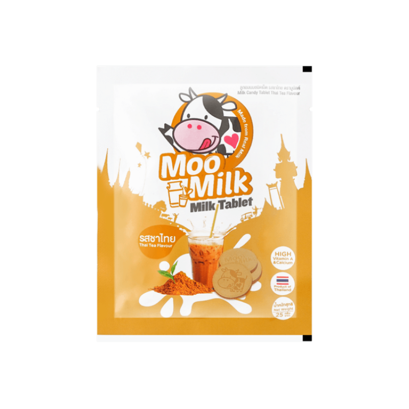 【自营】泰国MOOMILK 奶糖 泰国奶茶味 25g 香浓泰式奶茶风味奶糖糖果