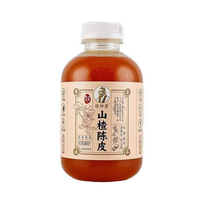 【自营】中国张仲景 山楂陈皮 草本饮料 500ml 低糖低卡0脂 开胃消食 0糖0脂0卡0咖啡因 配料干净 养生植物饮品