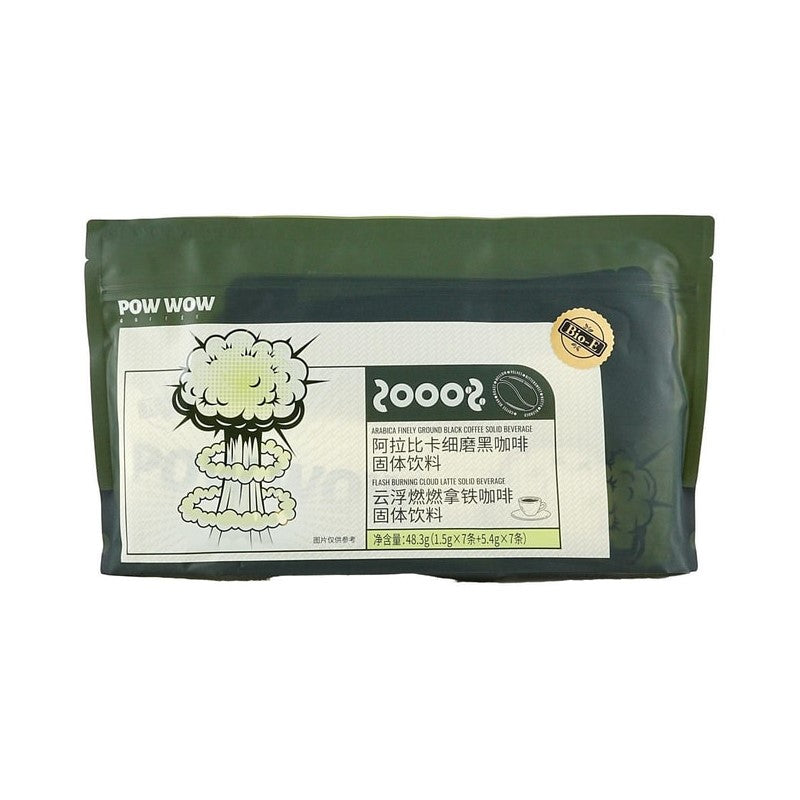 【自营】澳洲BIO-E POW WOW云浮燃燃拿铁咖啡 7包14条入 48.3g 黑咖啡拿铁 左旋肉碱 噗噗通畅 快速消水肿 提神醒脑 水肿星人福音 古力娜扎同款 bioe咖啡