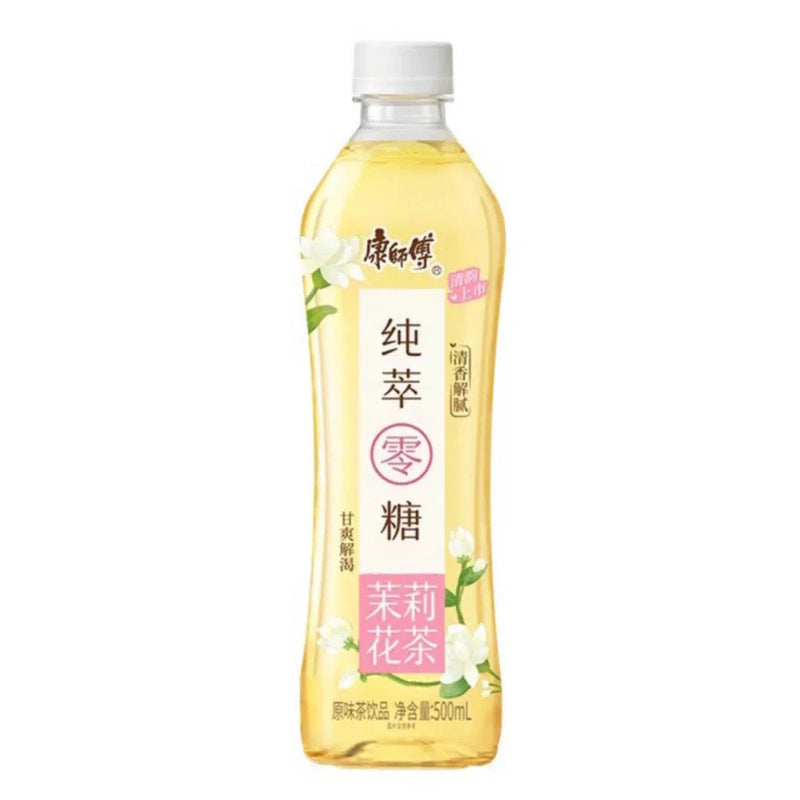 【自营】中国MASTER KONG康师傅 纯粹零糖茉莉花茶 500ml 1瓶装 无糖茉莉花茶饮料