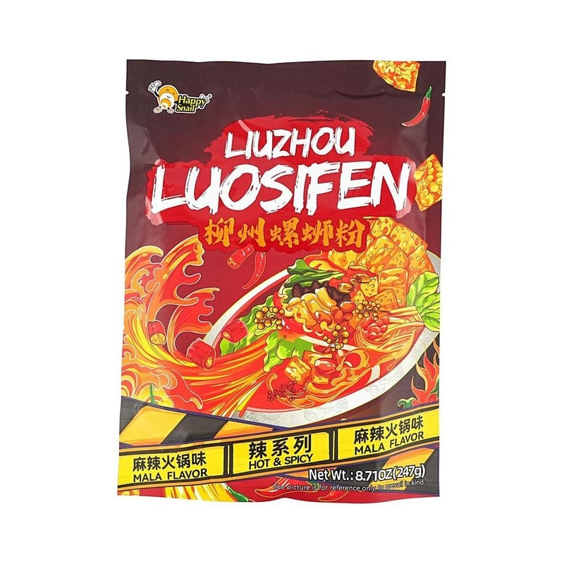 【自营】中国Happy Snail好欢螺 螺蛳粉 麻辣火锅味 247g 鲜香麻辣爽