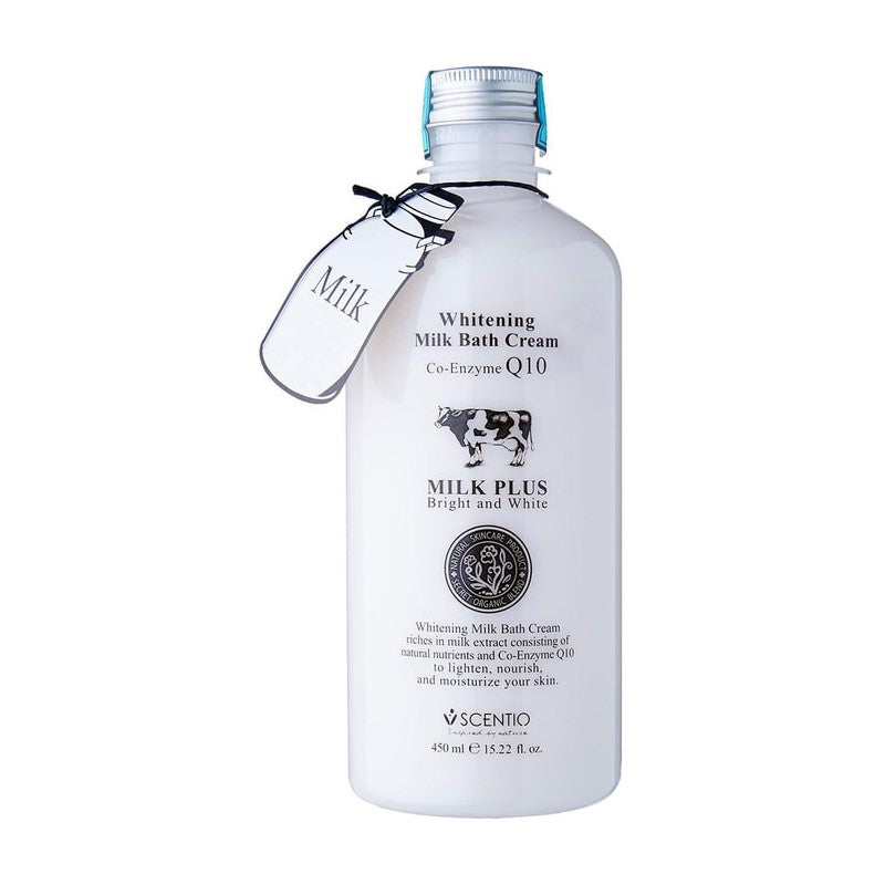 【自营】泰国BEAUTY BUFFET SCENTIO Q10牛奶净白沐浴乳 450ml 奶香味持久泡沫美白浴露保湿滋润