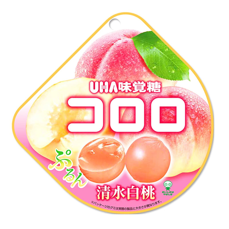 【自营】日本UHA悠哈 味觉糖 季节限定 全天然果汁软糖 清水白桃味 40g