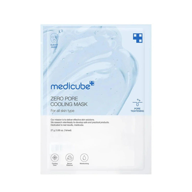 【自营】韩国MEDICUBE ZERO毛孔净化冰感面膜 1片装 紧致毛孔敏肌可用补水保湿舒缓紧致