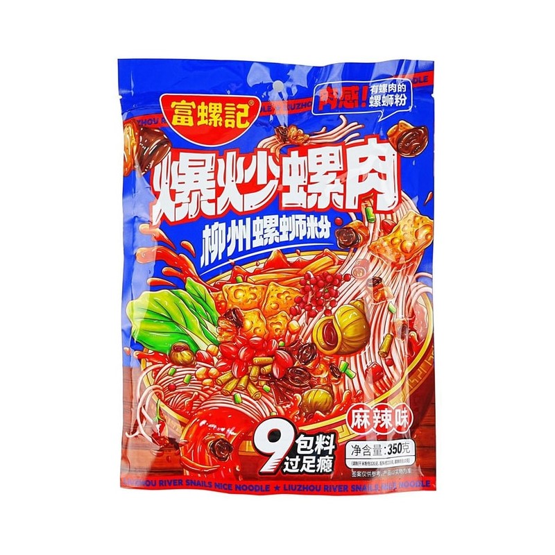 【自营】中国富螺记 爆炒螺肉 柳州螺蛳粉 麻辣味 350g 柳州特产解馋丝粉米粉速食宵夜