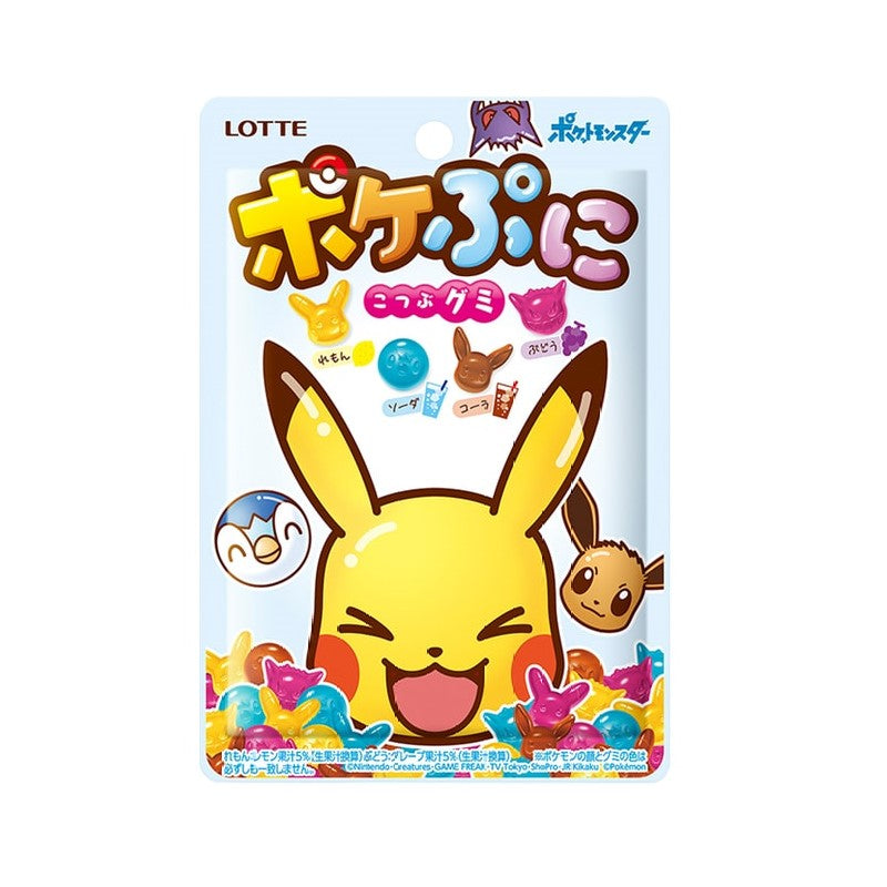 【自营】日本LOTTE乐天 皮卡丘联名 四种口味皮卡丘限定图案软糖 80g