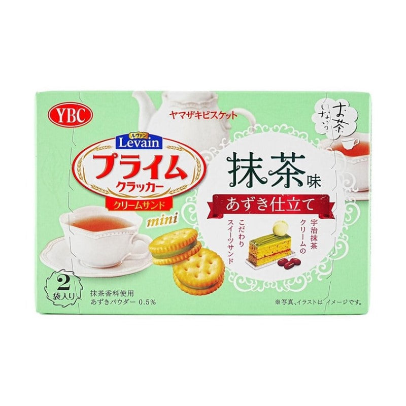 【自营】日本YBC山崎 抹茶红豆味夹心小饼干 56g 早餐早点食品零食休闲办公室点心