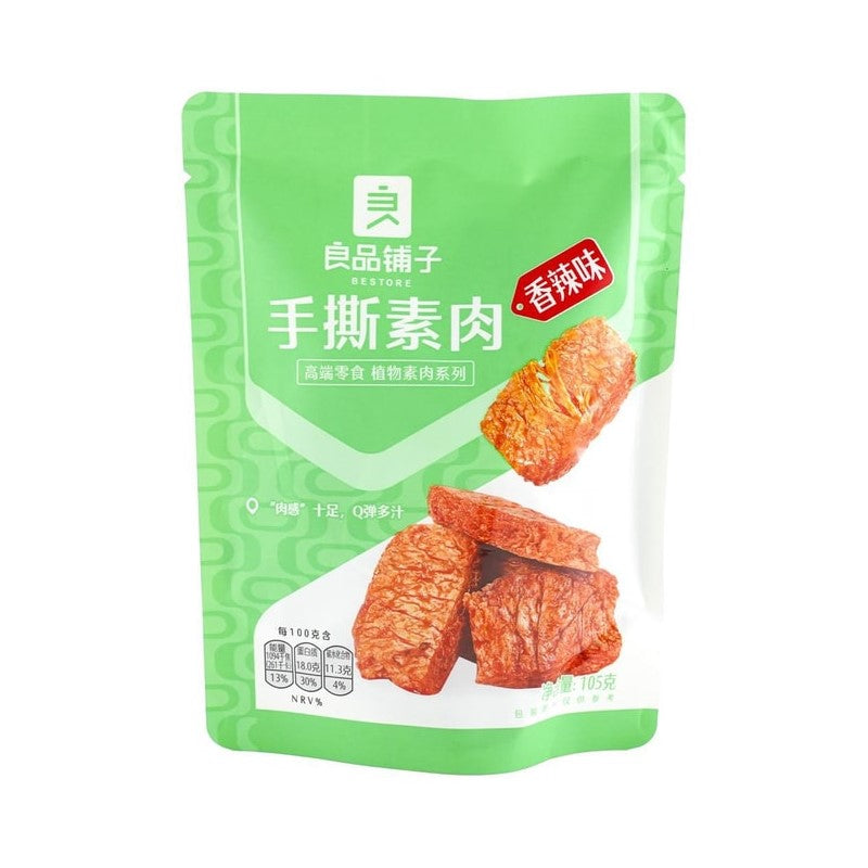 【自营】中国BESTORE良品铺子 手撕素肉 香辣味 105g 蛋白素肉网红辣条面筋豆干