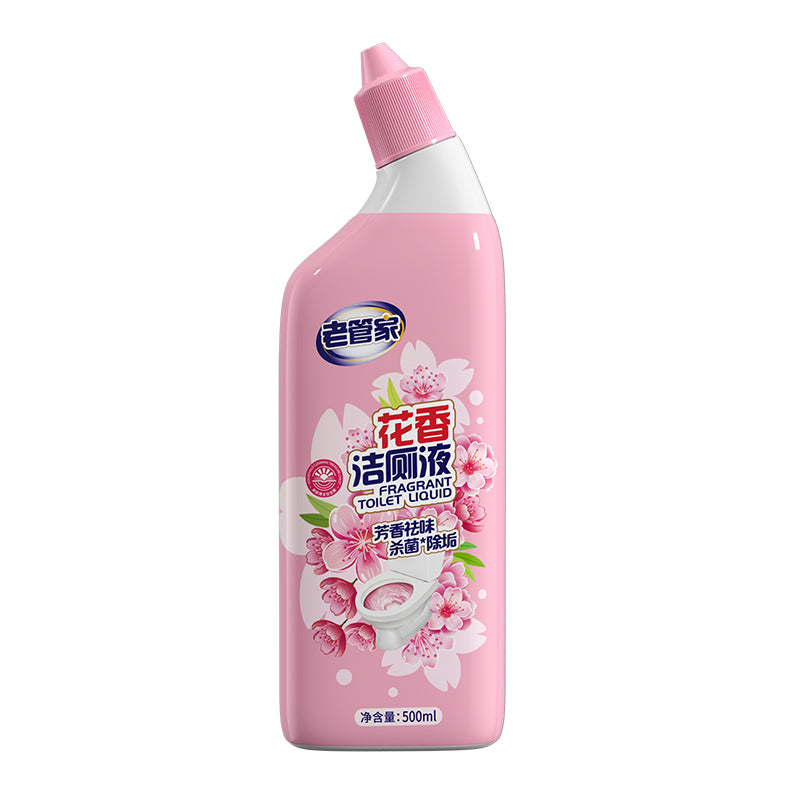 【自营】中国老管家 香氛洁厕剂 持久樱花香 500ml 强效去污 除臭清香型去污清洗剂厕所清洁剂马桶洁厕液