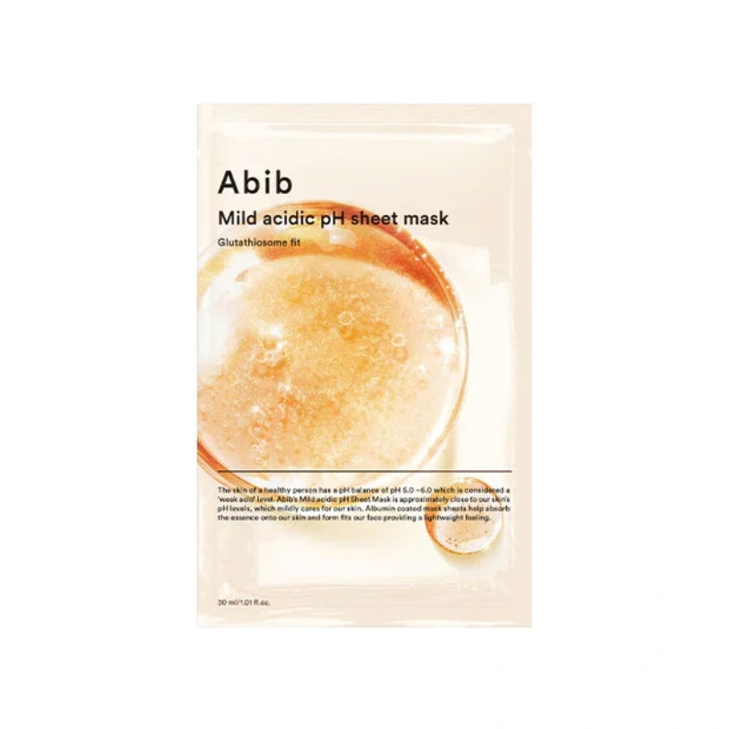 【自营】韩国Abib阿彼芙 弱酸性谷胱甘肽面膜 1片入 滋润舒缓紧致美白淡斑去黄提亮抚平纹理