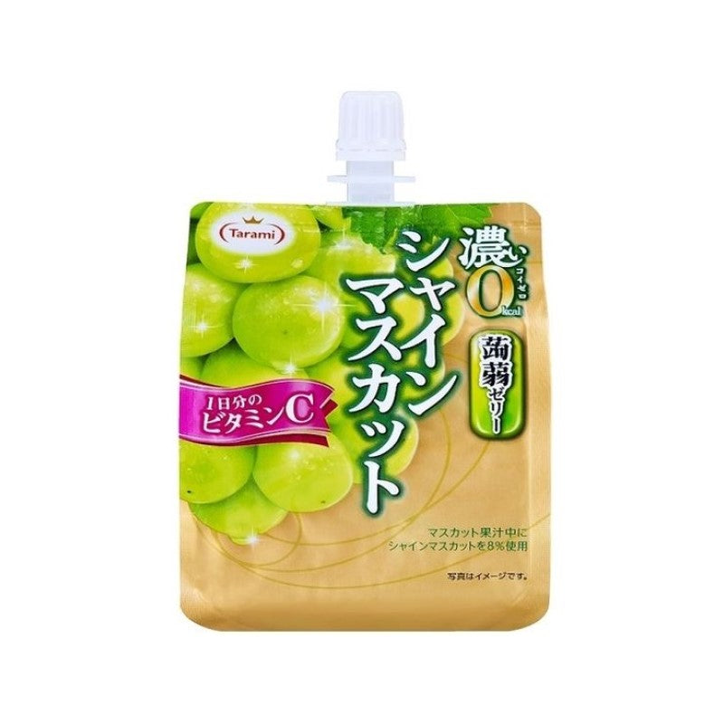 【自营】日本Tarami塔啦蜜 蒟蒻吸吸果冻 青葡萄味 180g 0脂肪0布丁果冻休闲零食