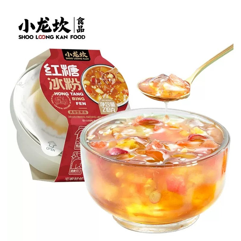 【自营】中国小龙坎 红糖冰粉 210g 开盖即食冰粉免煮凉粉网红零食夏季甜品凉糕小吃果冻
