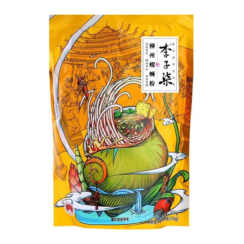 【自营】中国LIZIQI李子柒 柳州螺蛳粉 335g 柳州特产解馋丝粉米粉速食宵夜