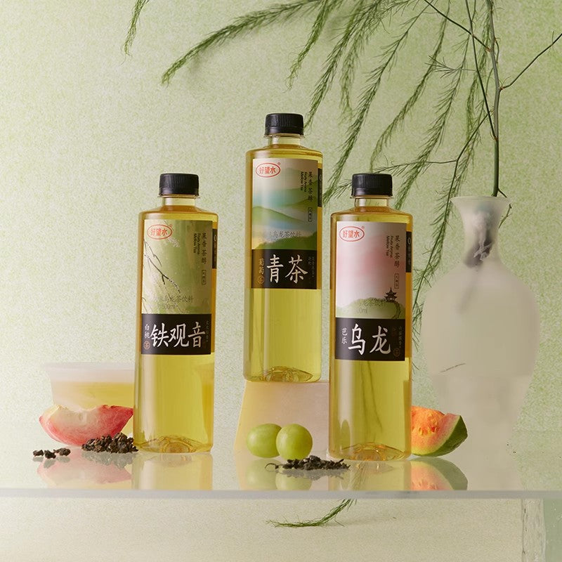 【自营】中国好望水 葡萄青茶无糖茶 500ml 0蔗糖0脂肪 清爽不腻 低糖饮料 果茶