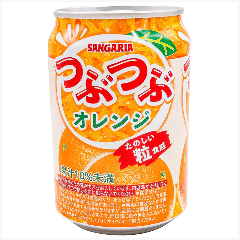 【自营】日本SANGARIA三佳利 橙子果粒果味饮料 280g 果汁果肉网红饮料