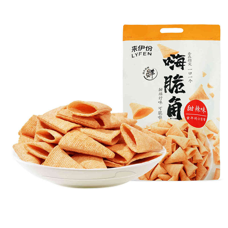 【自营】中国LYFEN来伊份 嗨脆角 180g 办公休闲零食童年小零嘴怀旧尖角锅巴