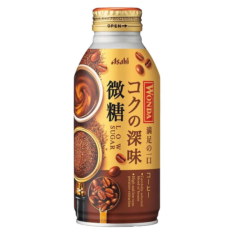 【自营】日本ASAHI朝日 旺达咖啡饮料 朝日极系列 微糖拿铁咖啡 370g 办公学习提神醒脑