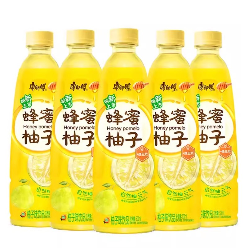 【自营】中国MASTER KONG康师傅 蜂蜜柚子 果汁饮料 500ml