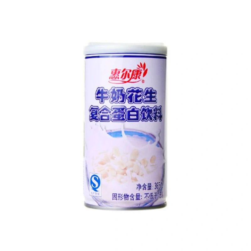 【自营】中国惠尔康 牛奶花生复合蛋白饮品 365g 原味花生牛奶营养早餐奶植物蛋白饮料
