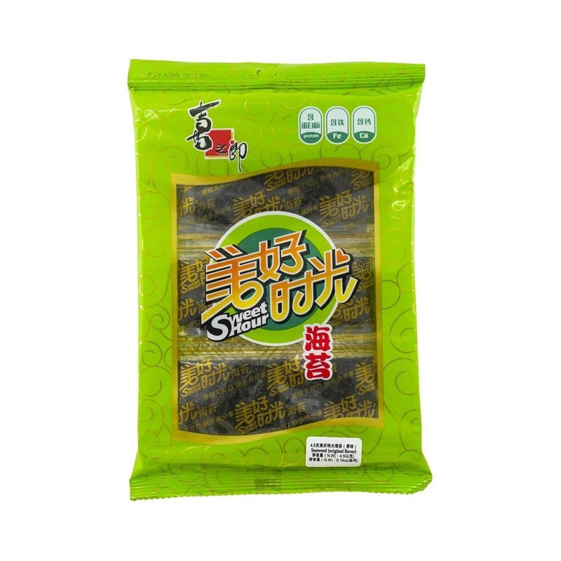 【自营】中国喜之郎 美好时光海苔 原味 4.5g 即食海苔儿童零食即食紫菜
