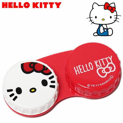 【自营】日本三丽鸥 隐形眼镜盒 Hello Kitty 1个装 卡通可爱眼镜盒