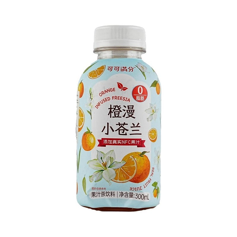 【自营】中国可可满分 橙漫小苍兰 300ml 低卡0脂添加真实NFC果汁