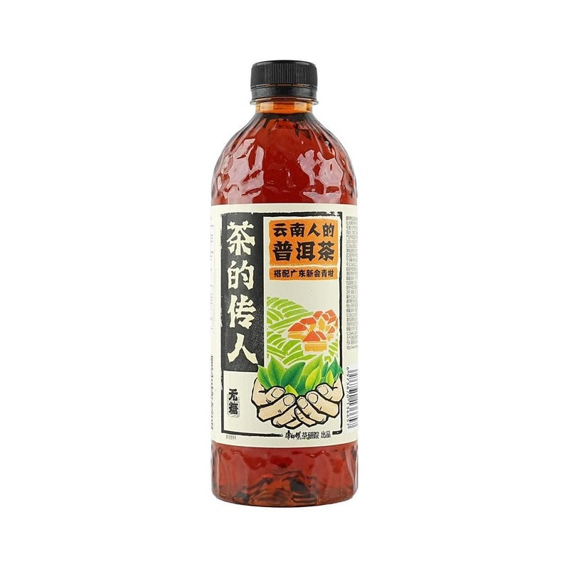 【自营】中国MASTER KONG康师傅 茶的传人 云南人的普洱茶 500ml 1瓶装 无糖红茶饮料