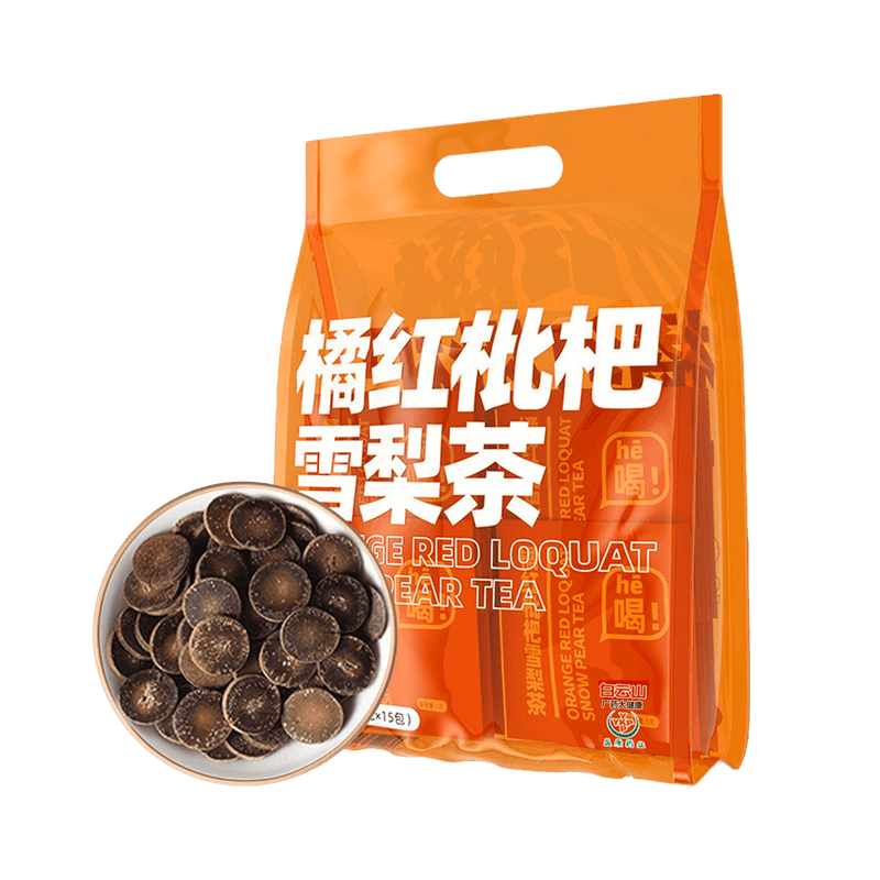 【自营】中国白云山 橘红枇杷雪梨茶 甘草菊花橘皮枇杷叶薄荷叶金银花大麦栀子 5g*12包入 清痰润燥 缓解咽喉干痛 清热疏风 独立包装养生茶包