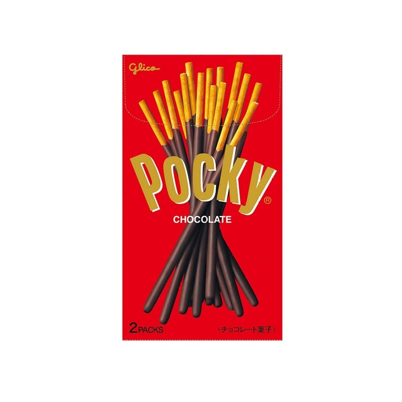 【自营】日本Glico格力高 Pocky百奇巧克力饼干棒 巧克力味 70g 儿童饼干零食